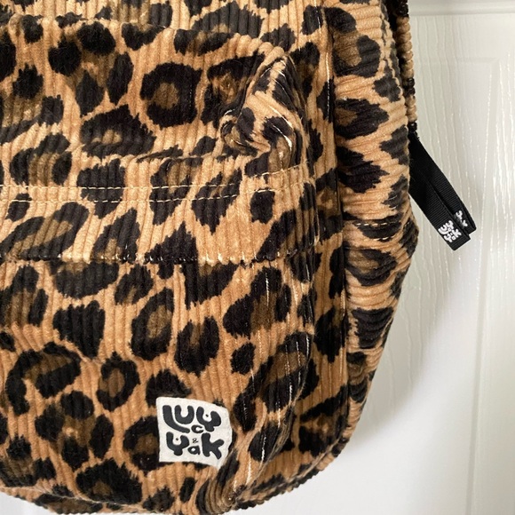 NWT Lucy & Yak Kellie Skater Corduroy Backpack in Leopard Print - Picture 11 of 16